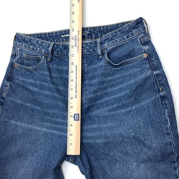 Old Navy Women's Jeans Extra High Rise Kicker Boot Cut Button Fly 12 length 31" - Picture 5 of 12